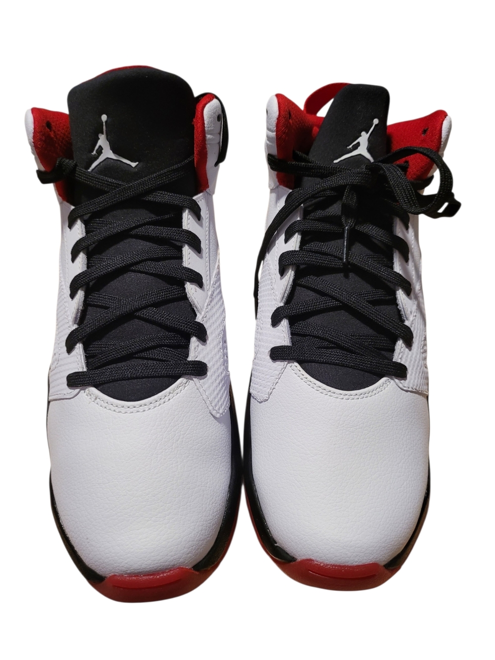 Nike Men’s White Black Red Athletic Basketball Sneakers
